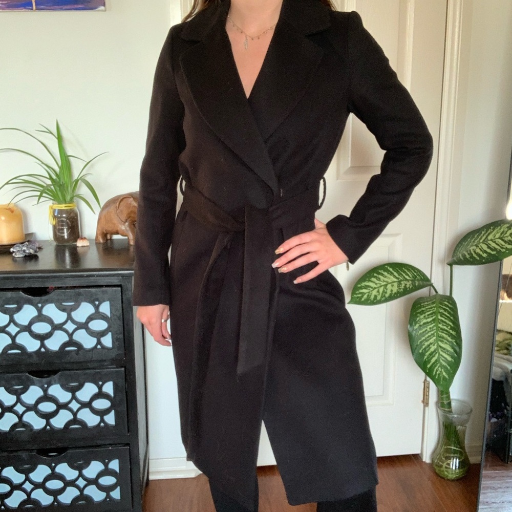 Black trench coat